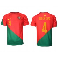 Muški Nogometni Dres Portugal Ruben Dias #4 Domaci SP 2022 Kratak Rukav